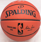 Jordan Poole Autographed Spalding Basketball Warriors (Smudge) Beckett