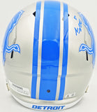 SAM LAPORTA AUTOGRAPHED LIONS SILVER FULL SIZE HELMET BECKETT WITNESS 230024