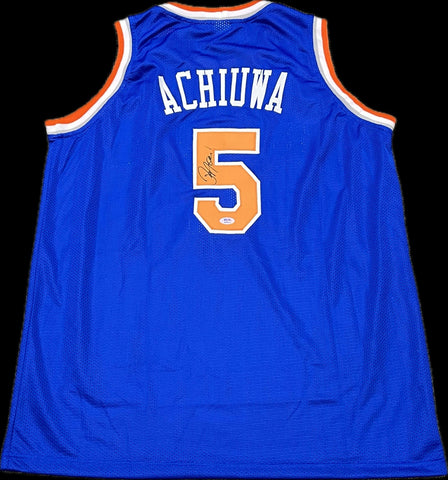 Precious Achiuwa Signed Jersey PSA New York Knicks Autographed