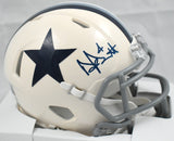 Dak Prescott Signed Cowboys Retro Speed Mini Helmet - Beckett W Holo *Dark Blue