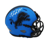 Calvin Johnson Signed Detroit Lions Speed Rave NFL Mini Helmet
