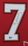 SUEDE FRAMED TAMPA BAY BUCCANEERS BUCKY IRVING AUTOGRAPHED JERSEY BECKETT HOLO