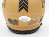 Montez Sweat Signed Bears Camo Brown Salute to Service Speed Mini Helmet JSA