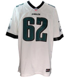 Jason Kelce Signed White Nike Replica Football Jersey Eagles PSA/DNA 190419
