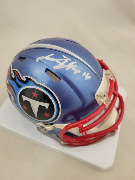 TREYLON BURKS SIGNED TENNESSEE TITANS FLASH SPEED MINI HELMET BECKETT COA