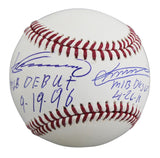 Vladimir Guerrero Sr. & Vladimir Guerrero Jr. Signed OML Baseball MLB #PX441456
