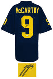 J.J. (JJ) McCarthy Signed Navy Custom College Football Jersey - (BECKETT COA)