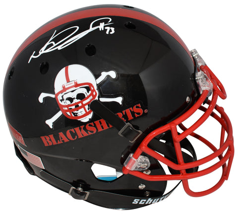 NDAMUKONG SUH SIGNED NEBRASKA CORNHUSKERS AUTHENTIC BLACKSHIRTS HELMET BECKETT