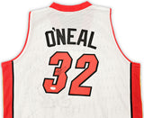 MIAMI HEAT SHAQUILLE SHAQ O'NEAL AUTOGRAPHED WHITE JERSEY PSA/DNA STOCK #215721