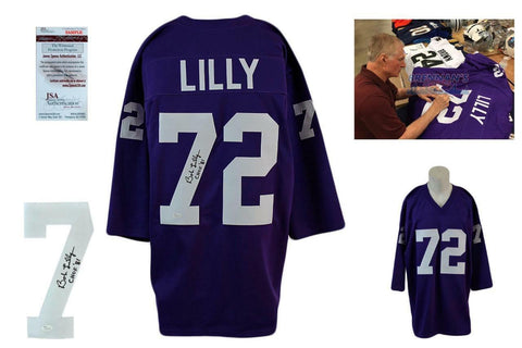 Bob Lilly SIGNED Jersey - JSA Witness - TCU Horned Frogs Autographed