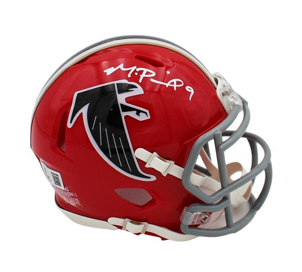 Michael Penix Jr. Signed Atlanta Falcons Speed Throwback 1966-1969 Mini Helmet