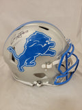 ISAAC TESLAA SIGNED DETROIT LIONS SPEED AUTHENTIC HELMET BECKETT QR