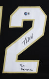 Colorado Travis Hunter "24 HT" Signed Black Pro Style Framed Jersey BAS Witness