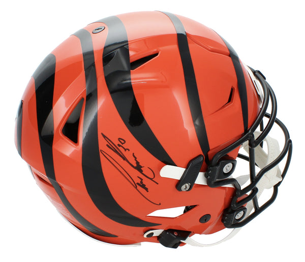 Chase Brown Autographed Cincinnati Bengals SpeedFlex Helmet Beckett
