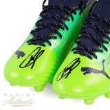 CHRISTIAN PULISIC Autographed Green Puma Ultra 1.3 Cleats PANINI LE 1/25