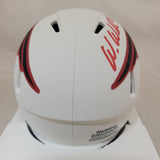 WES WELKER SIGNED NEW ENGLAND PATRIOTS LUNAR ECLIPSE MINI HELMET JSA HOLOGRAM