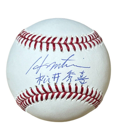 Hideki Matsui Signed ROMLB Baseball New York Yankees w/Kanji Sig BAS 41114