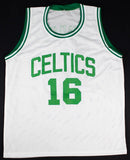 Tom Satch Sanders Signed Boston Celtics Jersey 2xInscribed (JSA COA) 8xNBA Champ