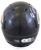 Bears Brian Urlacher "HOF 18" Authentic Signed Speed Mini Helmet BAS Witnessed