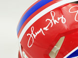 Jim Kelly Thurman Thomas Reed Auto Bills Greats Red Throwback Full Size Helmet