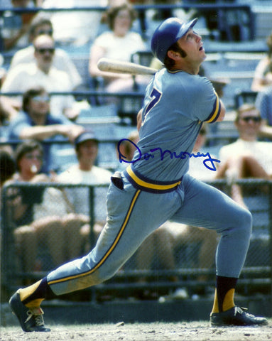 Brewers DON MONEY Signed 8x10 Photo #10 AUTO - 1982 World Series & AL Champ