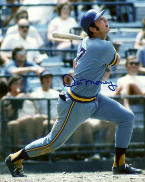 Brewers DON MONEY Signed 8x10 Photo #10 AUTO - 1982 World Series & AL Champ