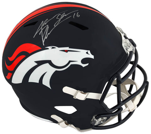 Jake Plummer Signed Broncos Riddell F/S Speed Rep Helmet w/Snake -(SCHWARTZ COA)