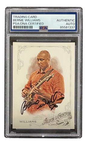 Bernie Williams Signed 2015 Topps Allen & Ginter #177 Yankees Trading Card PSA