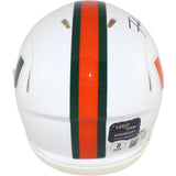 Frank Gore Autographed Miami Hurricanes Mini Helmet Beckett Witness 51655