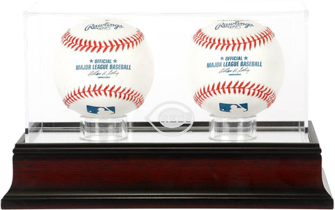 Cincinnati Reds Mahogany 2-Baseball Display Case