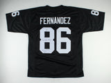 Mervyn Fernandez Signed Raiders Jersey Inscribed "Just Win Baby" (Beckett COA)