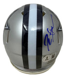 Deion Sanders Signed Dallas Cowboys Mini Speed Helmet BAS