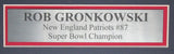 Rob Gronkowski Signed/Autographed Football Jersey Patriots Framed PSA/DNA 199502