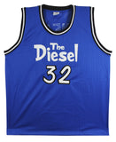 Shaquille O'Neal Authentic Signed Blue The Diesel Pro Style Jersey BAS #WG34275