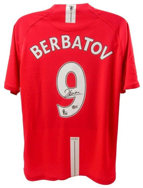 Dimitar Berbatov Signed Manchester United Adidas Soccer Jersey (Beckett) Striker