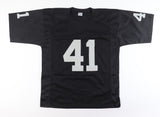 Phil Villapiano Signed Oakland Raiders Jersey (Beckett) 4xPro Bowl Linebacker