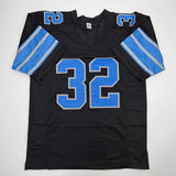 Autographed/Signed Brian Branch Detroit Black Football Jersey Beckett BAS COA