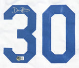 Dave Roberts Los Angeles Signed White Baseball Jersey BAS
