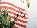Walter Payton Autographed Framed White T-Shirt Chicago Bears "34" JSA #CC88893