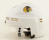 Chris Chelios Signed Chicago Blackhawks Mini Helmet Insc."HOF 2013" (Beckett)