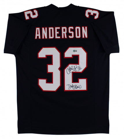 Jamal Anderson Signed Atlanta Falcons Jersey nscribed "Dirty Bird" (Beckett QR)