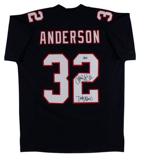 Jamal Anderson Signed Atlanta Falcons Jersey nscribed "Dirty Bird" (Beckett QR)