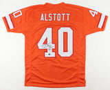 Mike Alstott Signed Tampa Bay Buccaneers Creamsicle Throwback Jersey (Beckett)