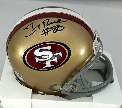 49ers Hall of Famer JERRY RICE Signed Riddell VSR4 Mini Helmet AUTO - FAN