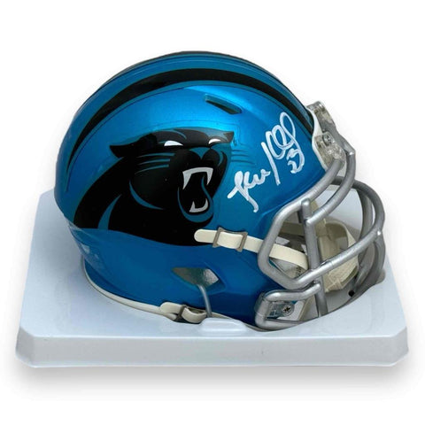 Panthers Luke Kuechly Autographed Signed Flash Mini Helmet - Beckett