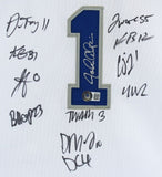 Kentucky Wildcats Team Signed John Caliparii Jersey (Beckett) 12 Signatures