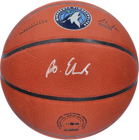 Anthony Edwards Minnesota Timberwolves Signed Wilson Team Logo Basketball