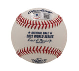 Alex Bregman Signed Houston Astros Rawlings OML 2022 World Series White Baseball