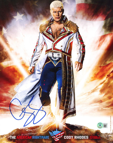 Cody Rhodes WWE Authentic Signed 11x14 Photo Autographed BAS #AD77145