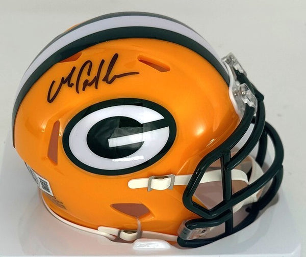Packers Receiver MATTHEW GOLDEN Signed Riddell Speed Mini Helmet AUTO - BAS